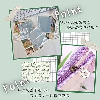 Amazon | 【LINAXYZ】3穴 ミニバインダー トレカ シール チェキ 缶