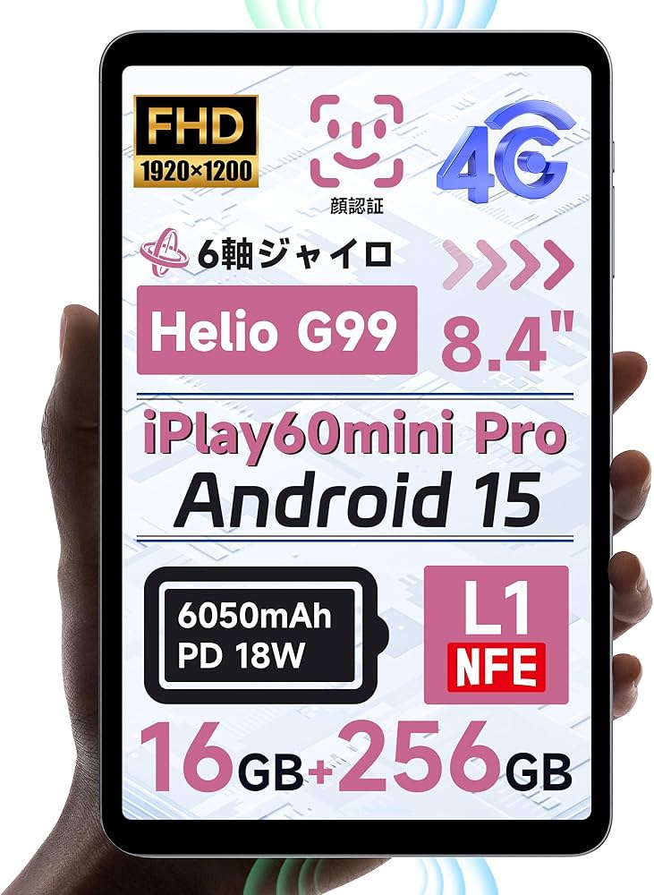 Amazon.co.jp: ALLDOCUBE iPlay60mini Pro 8.4インチタブレット 16GB+