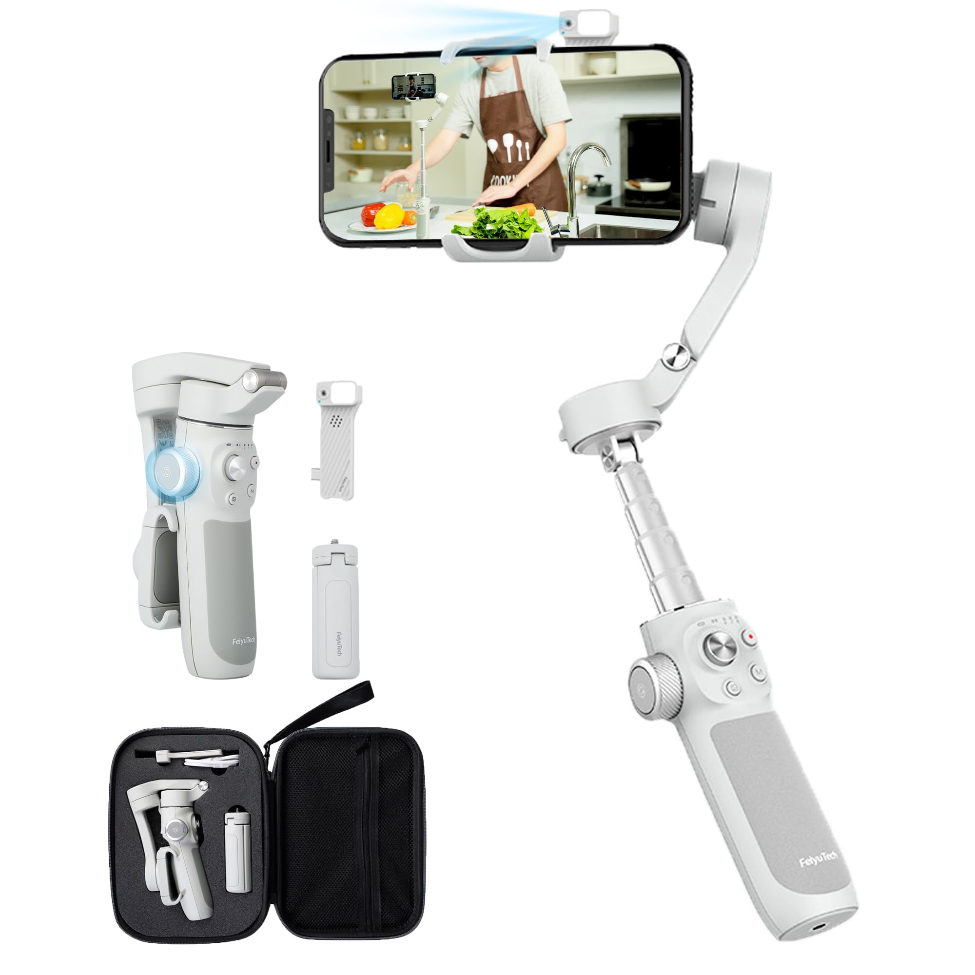 Amazon.com: FeiyuTech VB4 Kit 3-Axis Smartphone Gimbal–Built-in