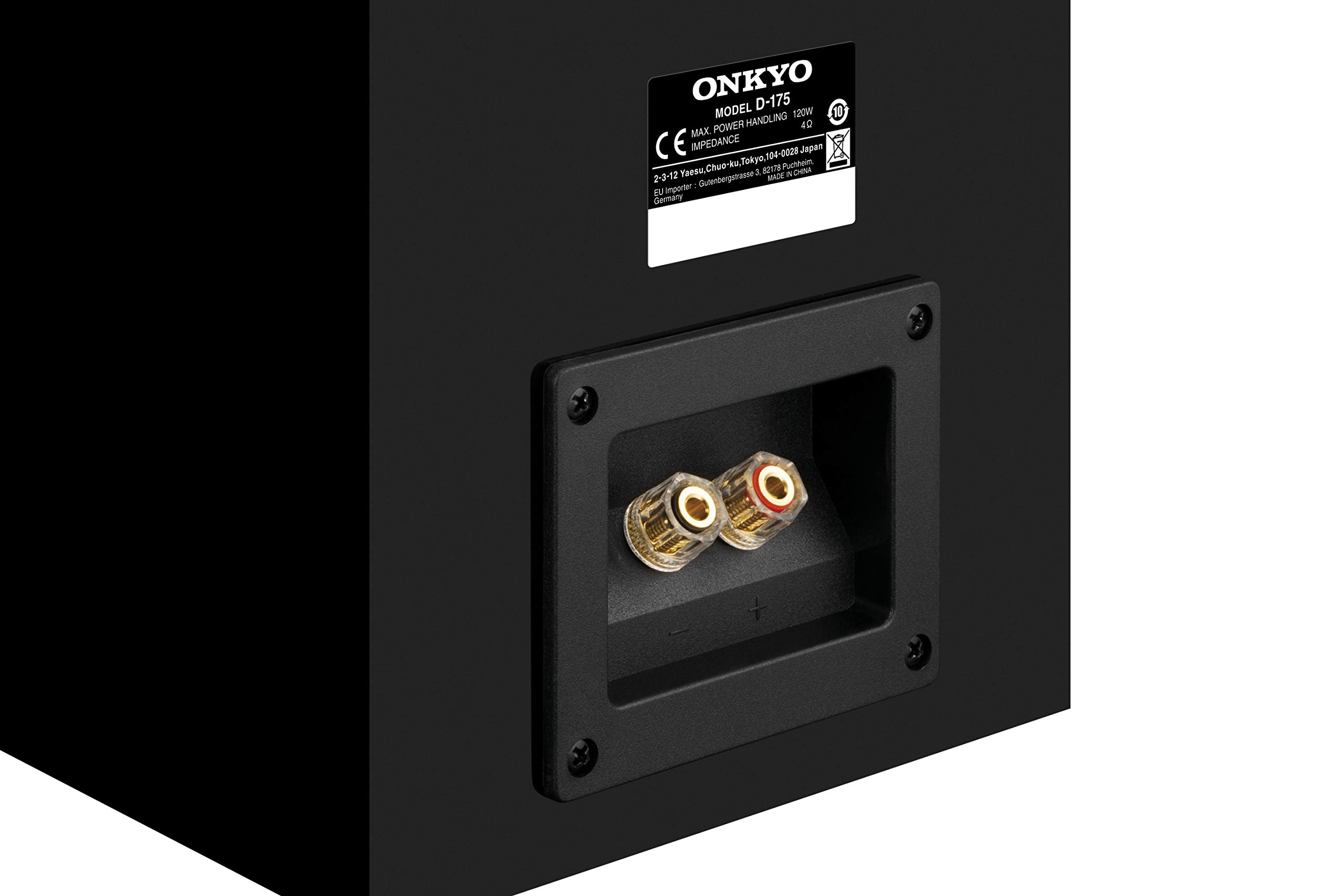 Onkyo D-175B Two-Way Bass Reflex Speaker (120W, Detailed Sound