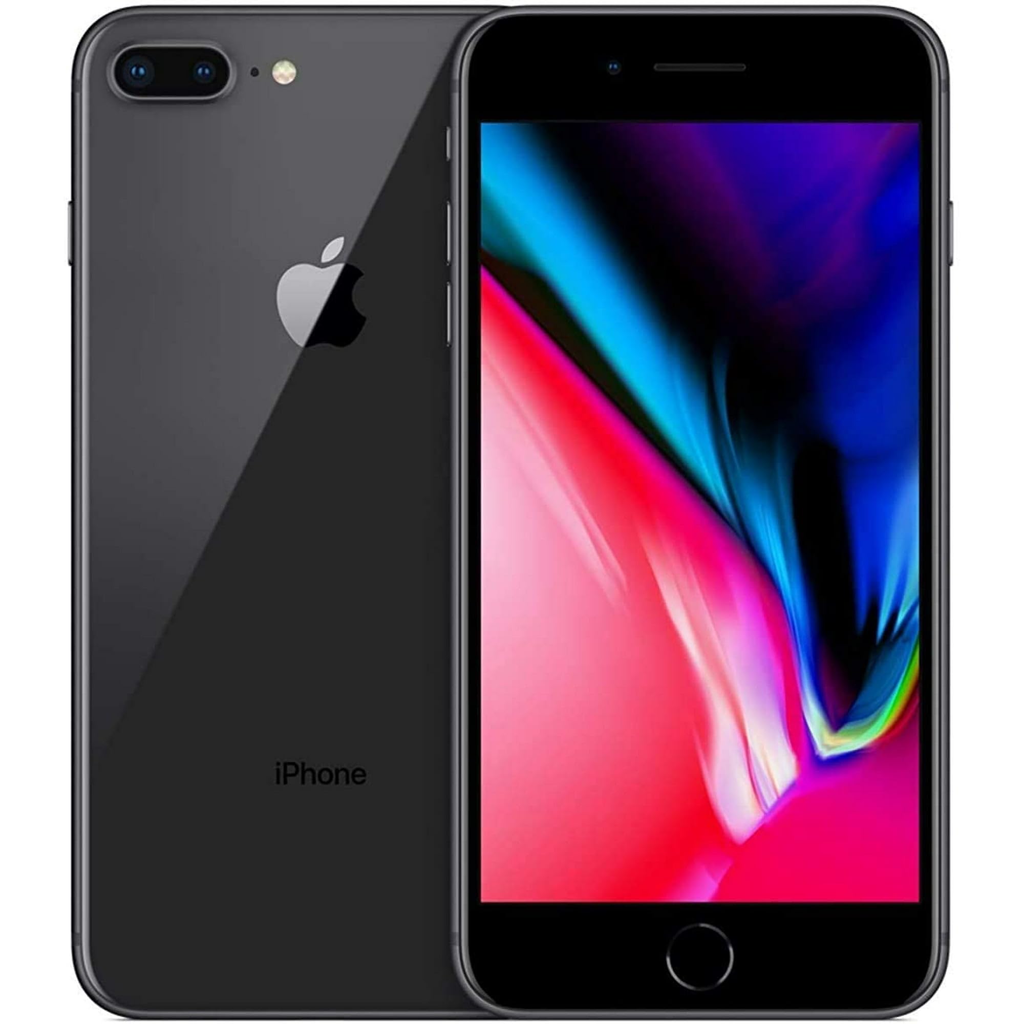 Apple iPhone 8 Plus, Fully Unlocked, 64 GB - Space Gray (Renewed
