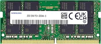 Samsung 32GB DDR4 3200MHz PC4-25600 (PC4-3200AA) CL22 SODIMM 2Rx8
