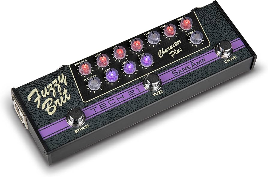 Amazon.com: Tech 21 SansAmp Character Plus - Fuzzy Brit : Musical