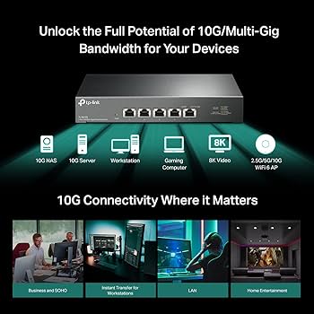 Amazon.com: TP-Link TL-SX105 | 5 Port 10G/Multi-Gig Unmanaged
