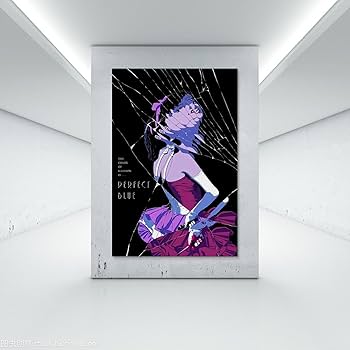 Amazon.co.jp: パーフェクトブルーアニメキャンバスウォールアート