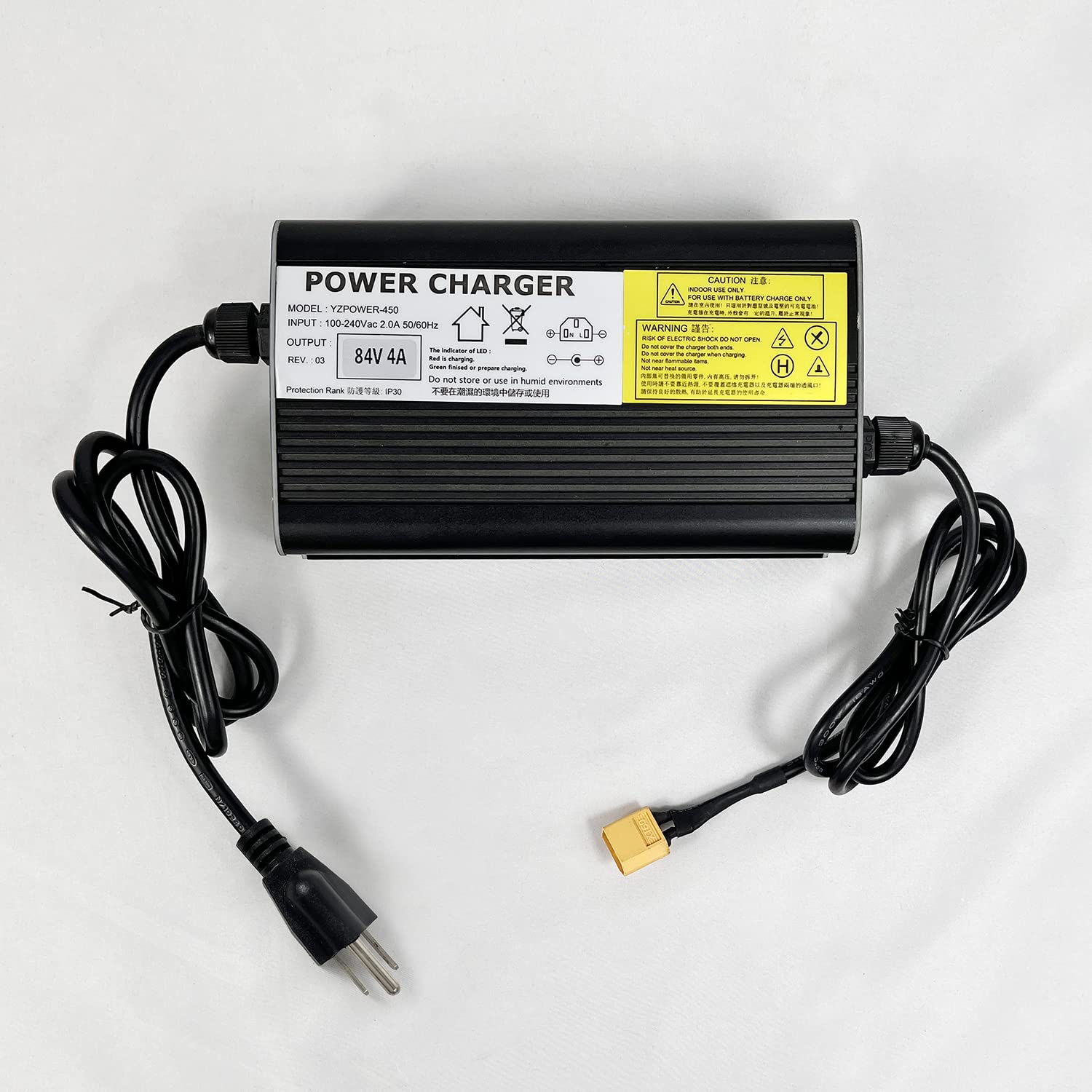 Amazon.com: YZPOWER Charger Output 84V 4A Charger XT60 Connector