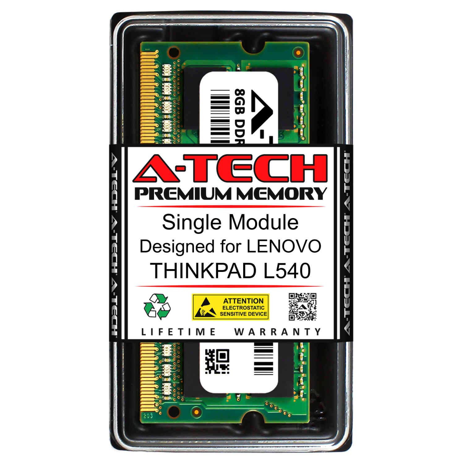 Amazon.com: A-Tech 8GB RAM for Lenovo THINKPAD L540 | DDR3 1600MHz
