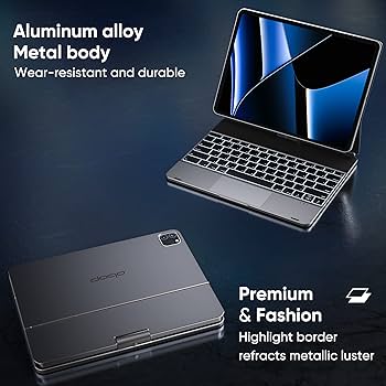 Amazon.com: doqo Keyboard case for iPad Air 13 (M2) 2024 and iPad