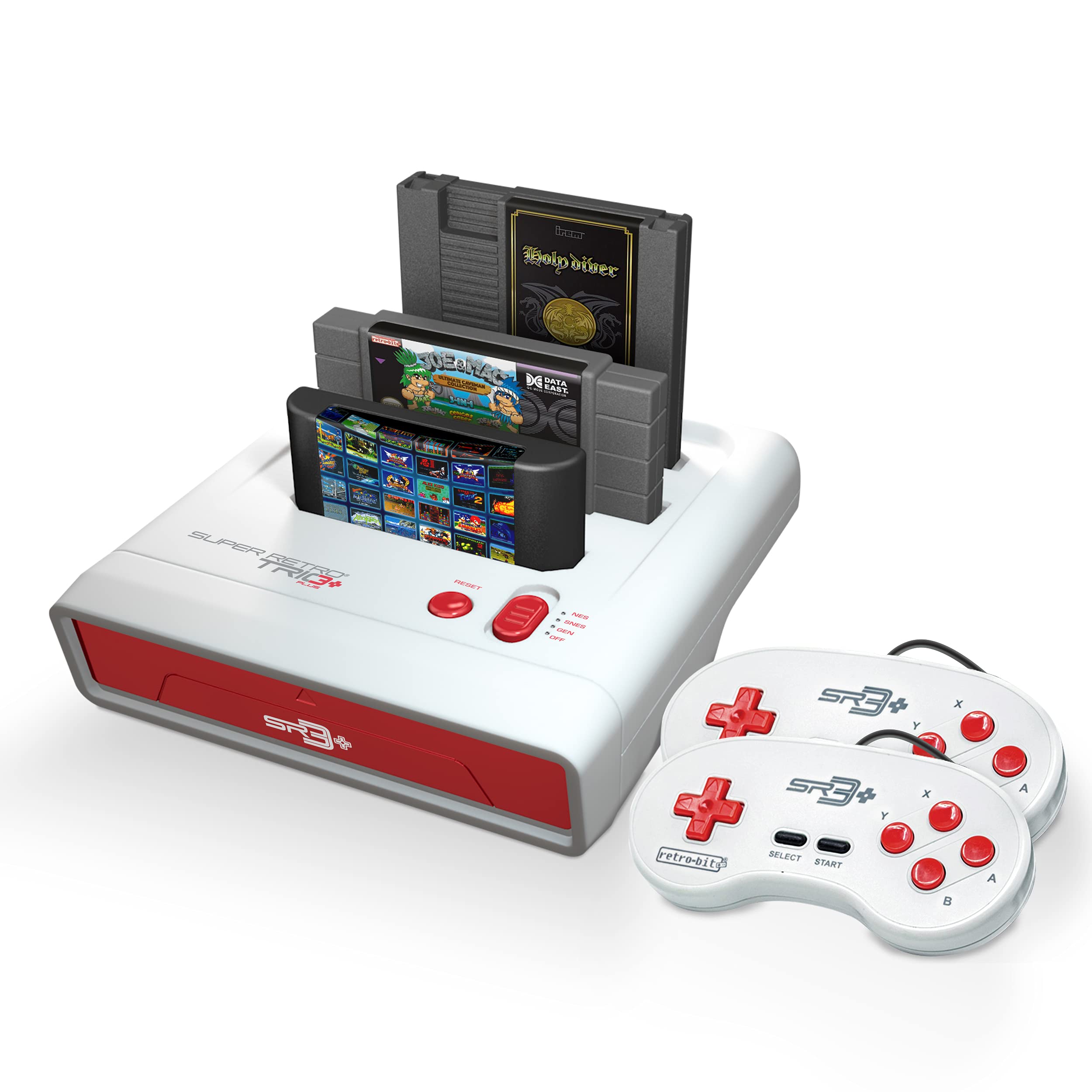 Amazon.com: Retro-Bit Super Retro Trio HD Plus 720P 3 in 1 Console