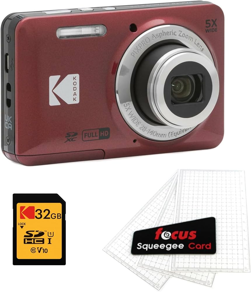 Amazon.com : Kodak PIXPRO Friendly Zoom FZ55 Digital Camera (Red