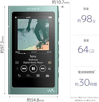 Amazon.co.jp: Sony Walkman A Series 64GB NW-A47: Bluetooth/microSD