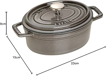 Amazon｜ストウブ(Staub) 「 ピコ ココット オーバル グレー 15cm