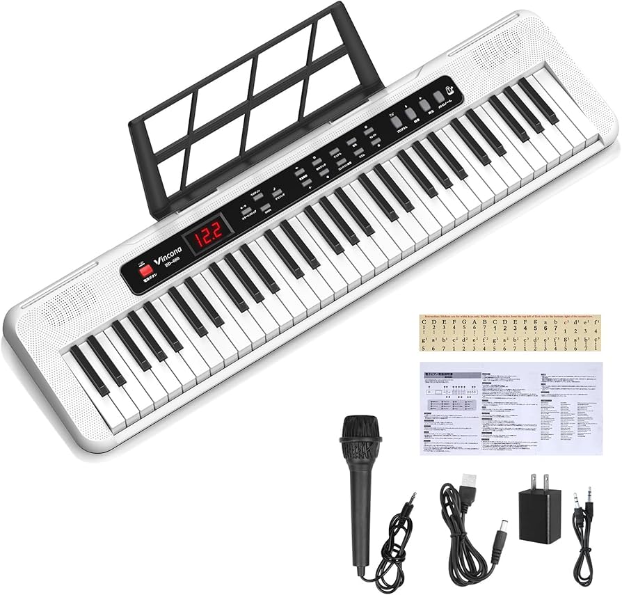 Amazon.co.jp: 電子ピアノ 電子キーボード 61鍵盤 キーボード ピアノ