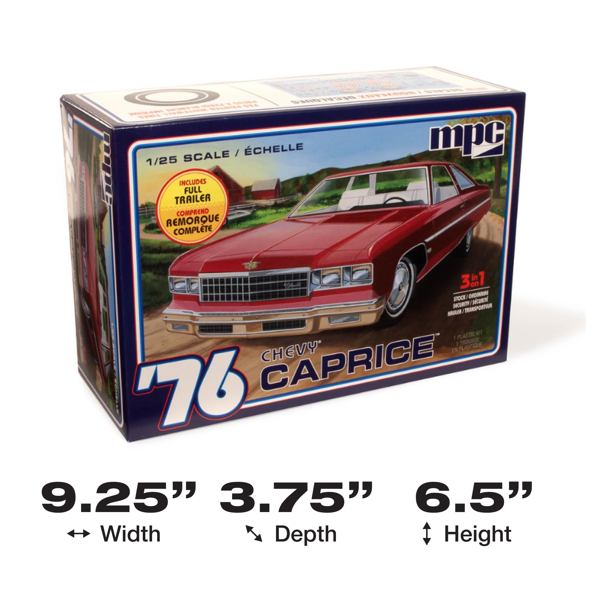 Amazon | MPC 1/25 1976 シボレー カプリス トレーラー付 3in1