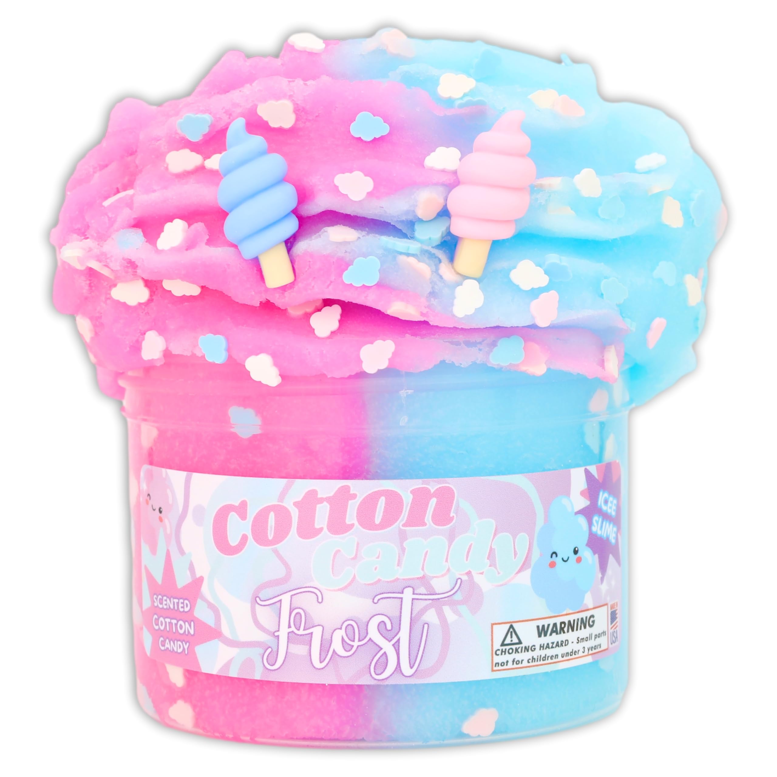 Amazon.com: Cotton Candy Frost (8oz) - ICEE Textured Slime