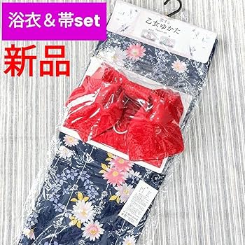 新品 未使用 浜松 ハート型花柄 浴衣 寸法写真表示 新品 未使用 浜松