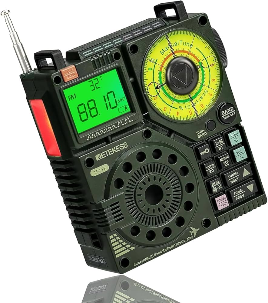 Retekess TR112 AM FM Portable Radio, Shortwave Radio Receiver, WB