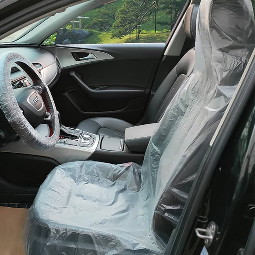 Amazon | aleawol 100枚 超厚20グラム 使い捨てシートカバー 自動車 車