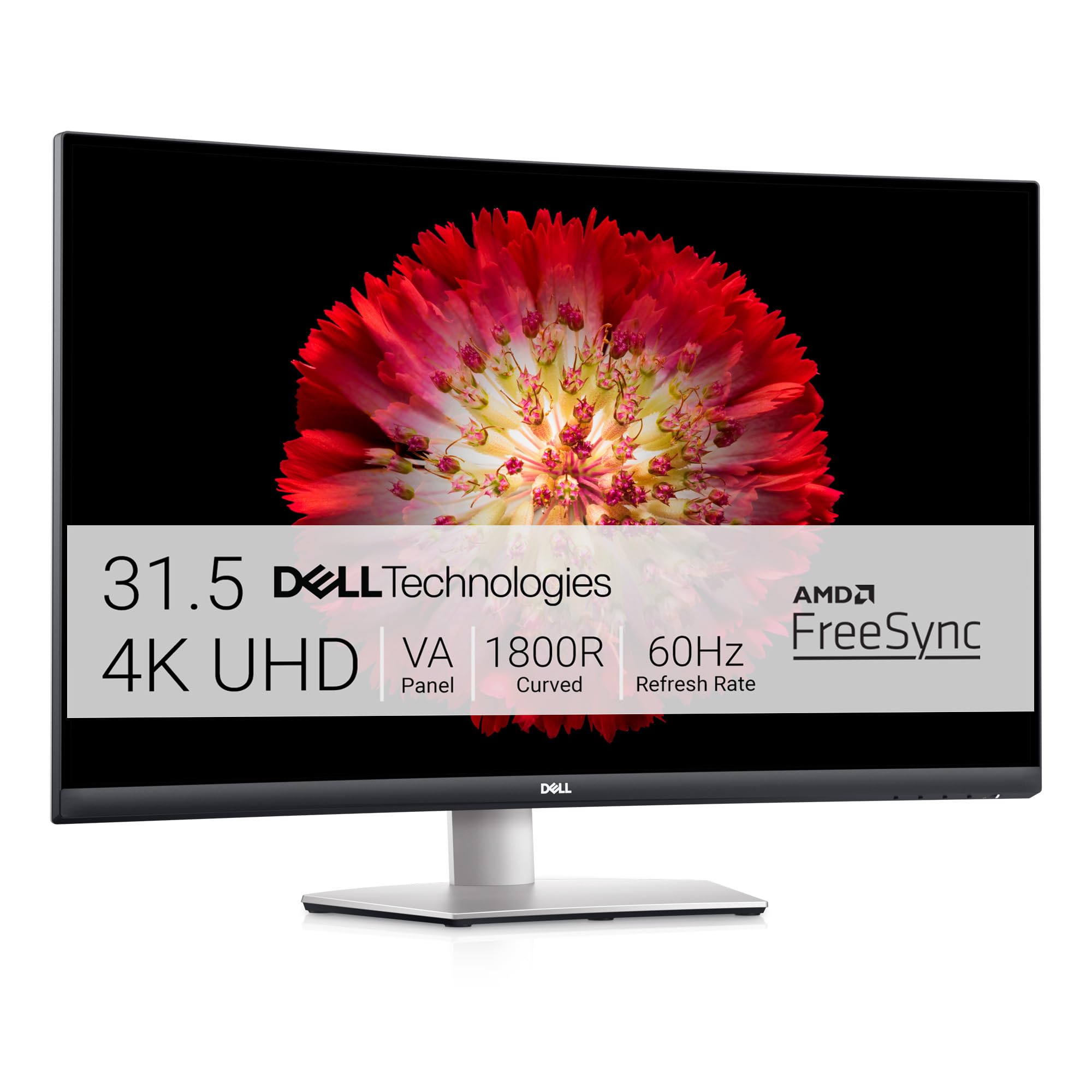 Dell S3221QS 32 Inch Curved 4K UHD (3840 x 2160), VA Ultra-Thin