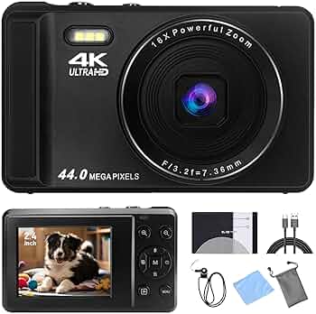 Amazon | [東京Deco] 4K デジタルカメラ 写真撮影用 2.4インチ
