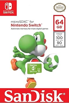 Amazon.com: SanDisk 64GB microSDXC-Card Licensed for Nintendo