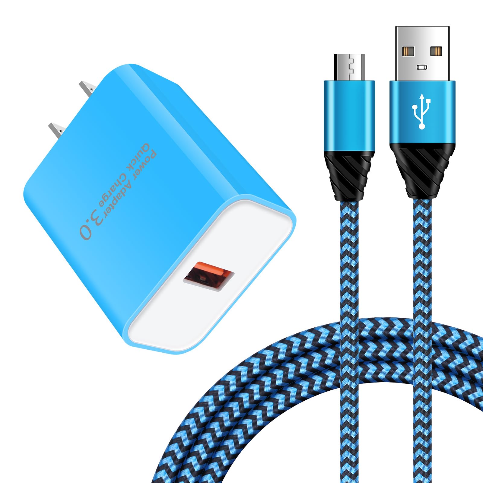 Amazon | ChrisPow アンドロイド充電器 マイクロb usbケーブル micro b