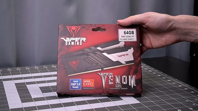 Patriot Memory Viper Venom DDR5 RAM 32GB (2X16GB) 7200MHz CL34