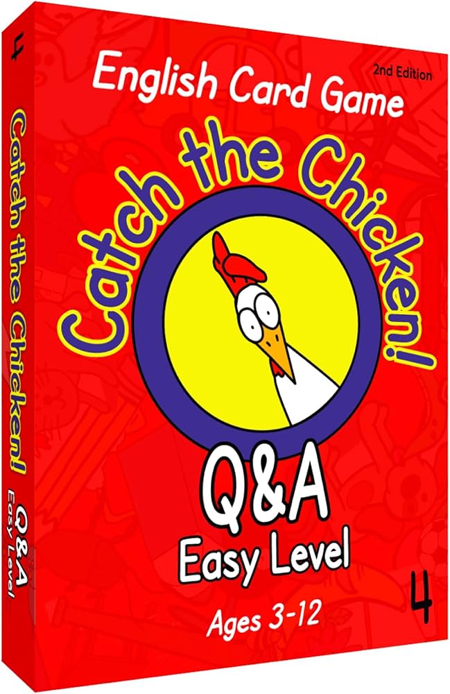 Amazon | Catch The Chicken English Card Game Q&A Easy Level 英語