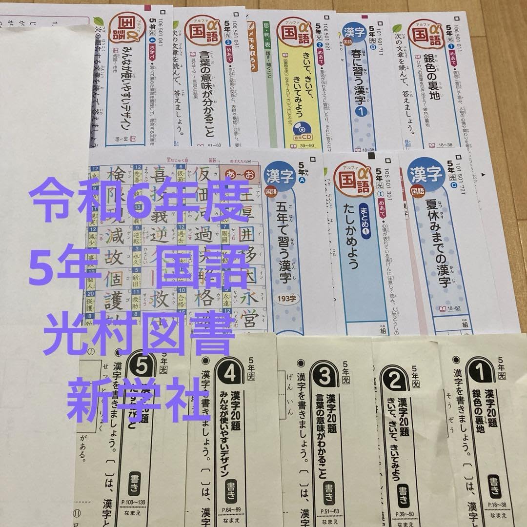 最新版小学5年 算数 カラーテスト 令和6年度 1年分 過去