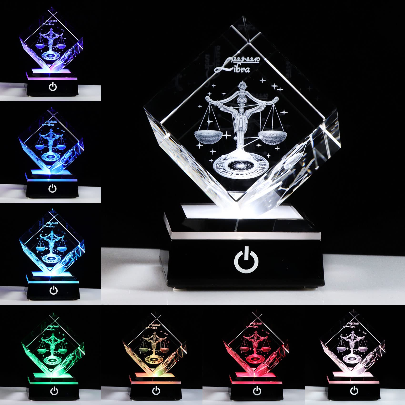 Amazon.co.jp: 3D クリスタル 天秤座ギフト 星座 占星術ギフト 女性