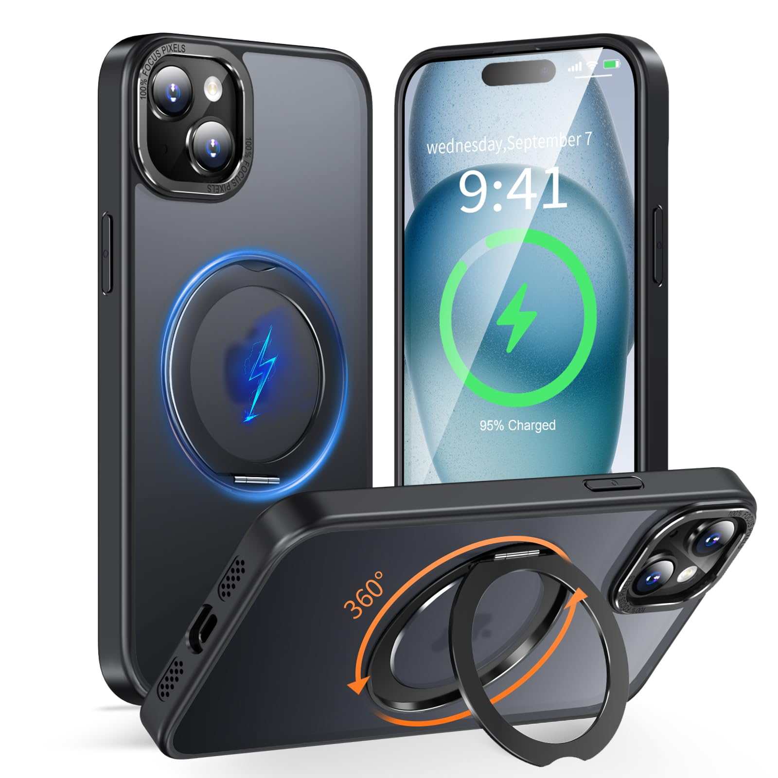 Amazon.co.jp: KWATUNG 互換品 iphone15用ケース magsafe対応