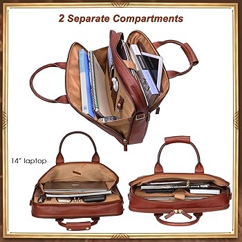 Amazon.com: Banuce Full Grains Italian Leather Briefcase for Men