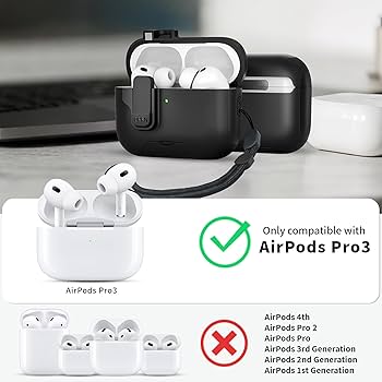 Amazon.com: Meiyasy for AirPods Pro 3 Case(2025) with Secure Lock