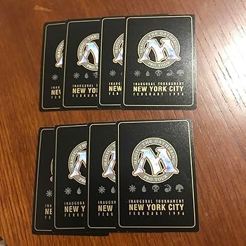 Amazon.co.jp: MTG 8まいセット ブランクカード 白紙 金枠 マジックザ