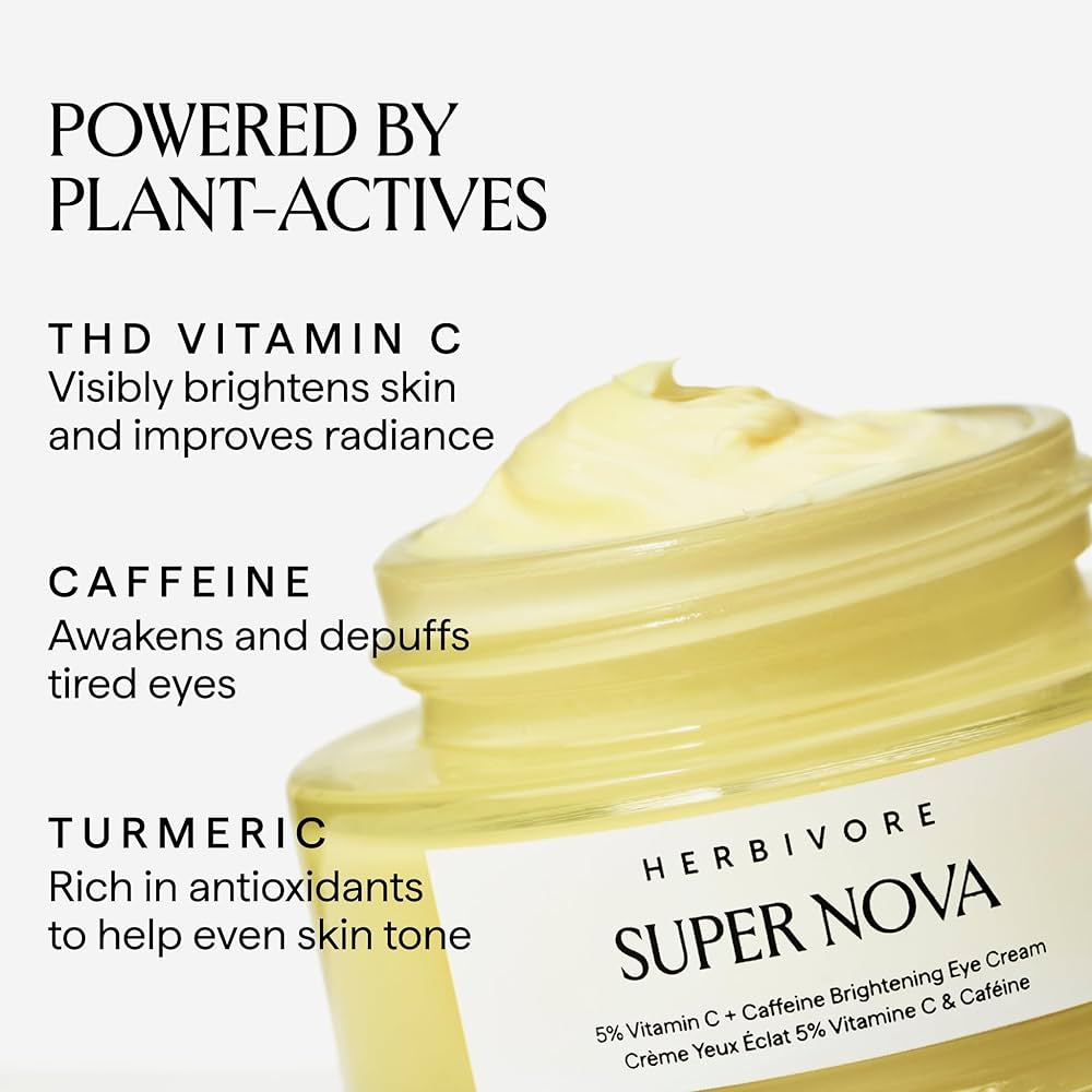 Amazon.com: HERBIVORE Super Nova Eye Cream – 5% THD Vitamin C