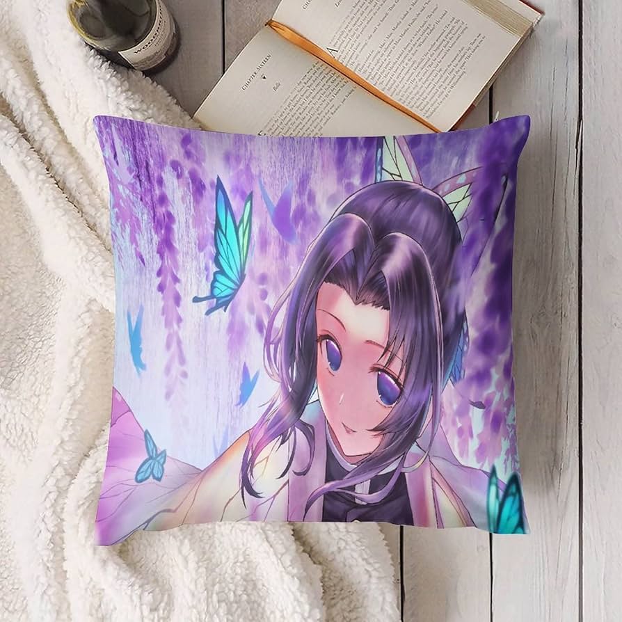 Amazon｜胡蝶しのぶ 蟲柱 枕カバー クッションカバー 抱き枕カバー