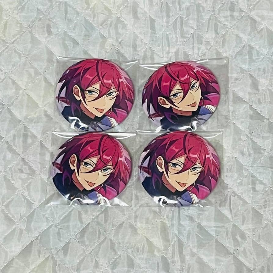 あんスタ ラメキラハート 缶バッジ マルイ ハート缶バッジ 七種茨 あん