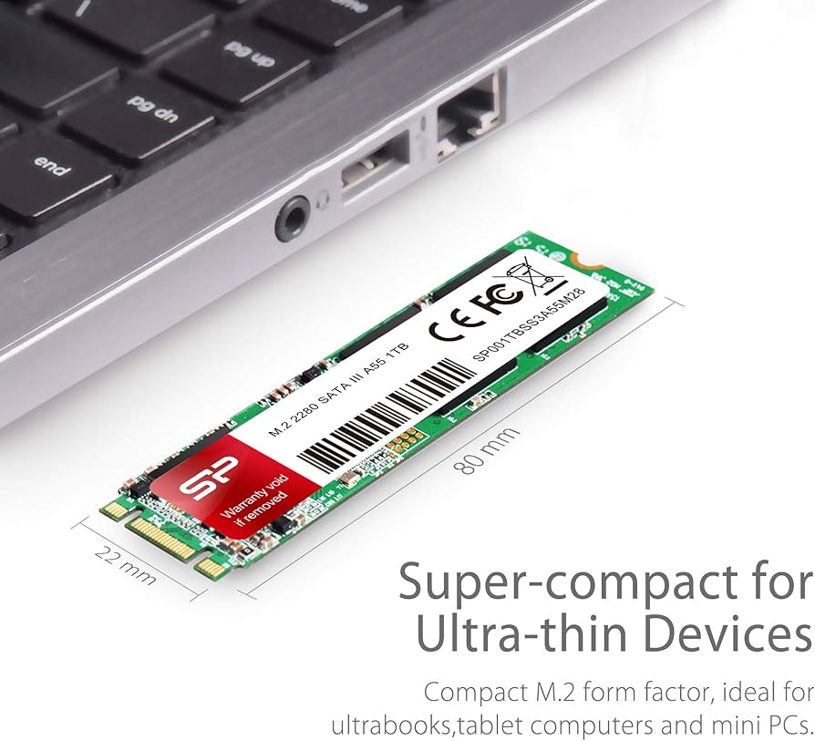 Amazon.com: Silicon Power 1TB A55 M.2 SATA M+B Key SSD Internal