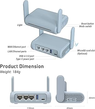 Amazon.com: GL.iNet GL-MT1300 (Beryl) VPN Wireless Little Travel