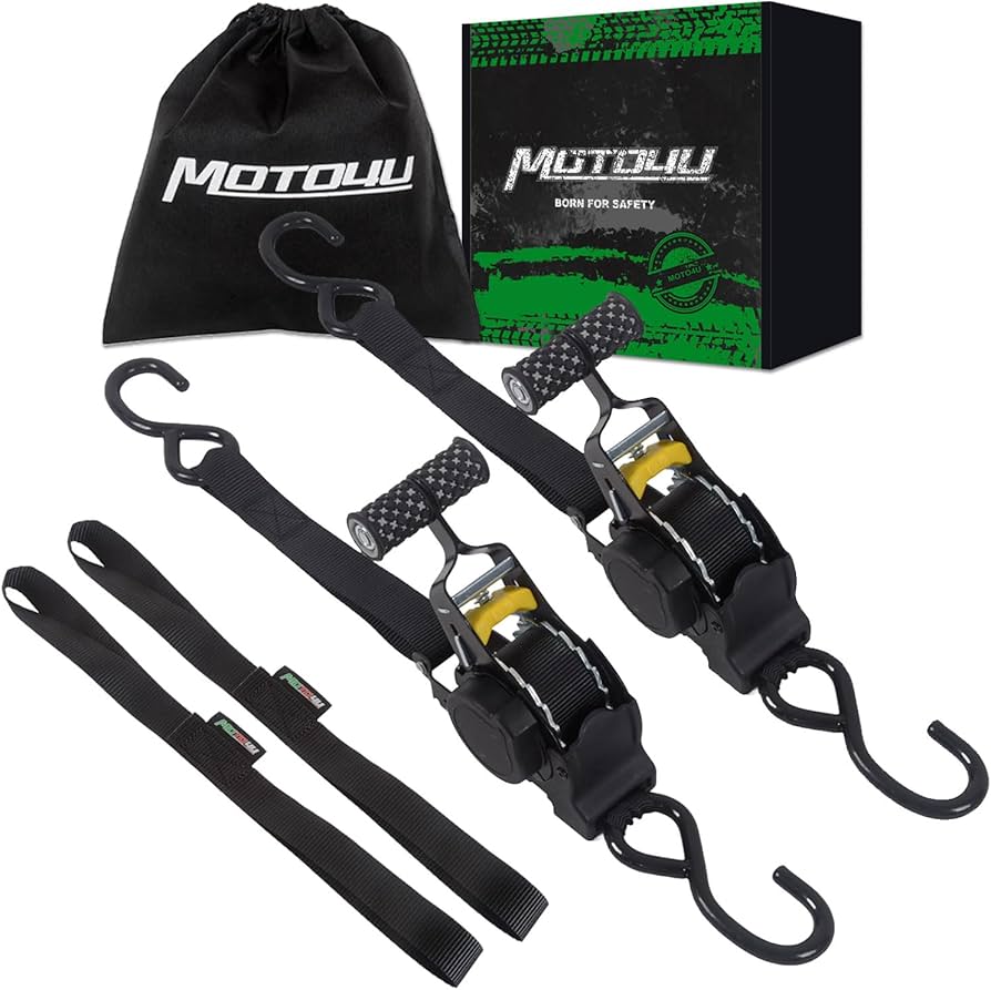 Amazon.co.jp: MOTO4U 2本組 タイダウンベルト 自動巻き取り式 25mmx3m