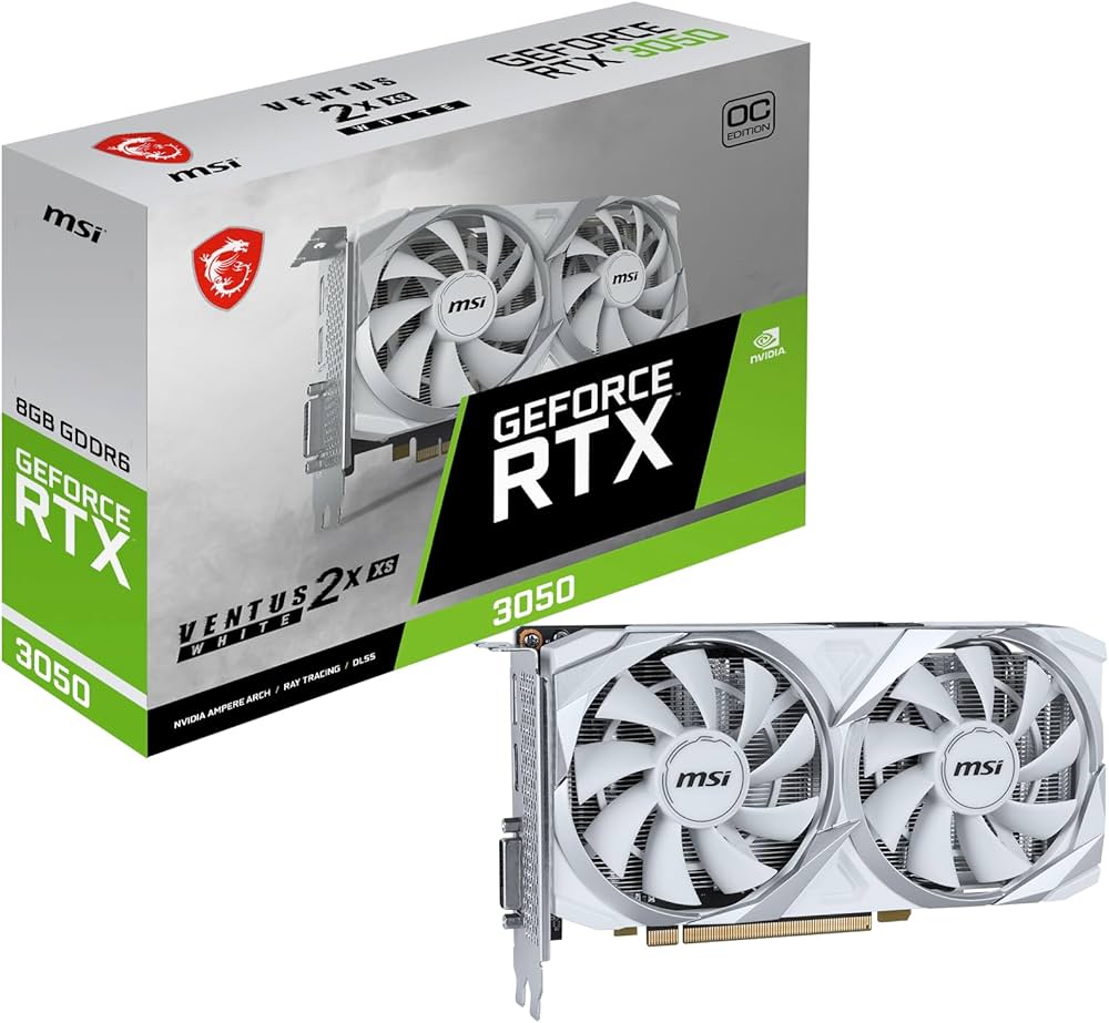 Amazon | MSI GeForce RTX 3050 VENTUS 2X XS WHITE 8G OC ゲーミング