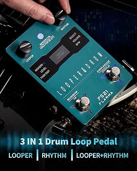 Amazon | FLAMMA FS21 ドラム マシン ルーパー ペダル 160分
