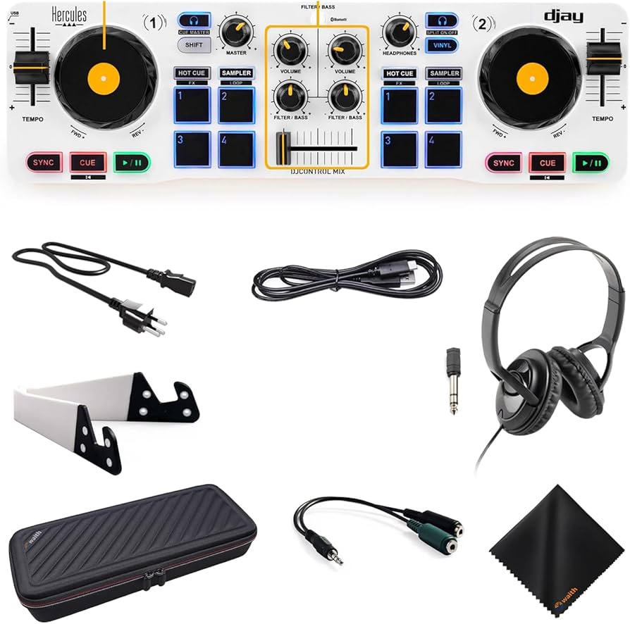 Amazon.com: Hercules DJ Control Mix - Blue Wireless Bluetooth DJ