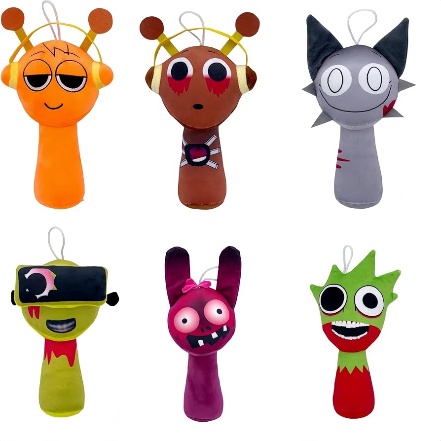 Amazon.co.jp: スプランキー ぬいぐるみ セット - 20cm Sprunky Plush