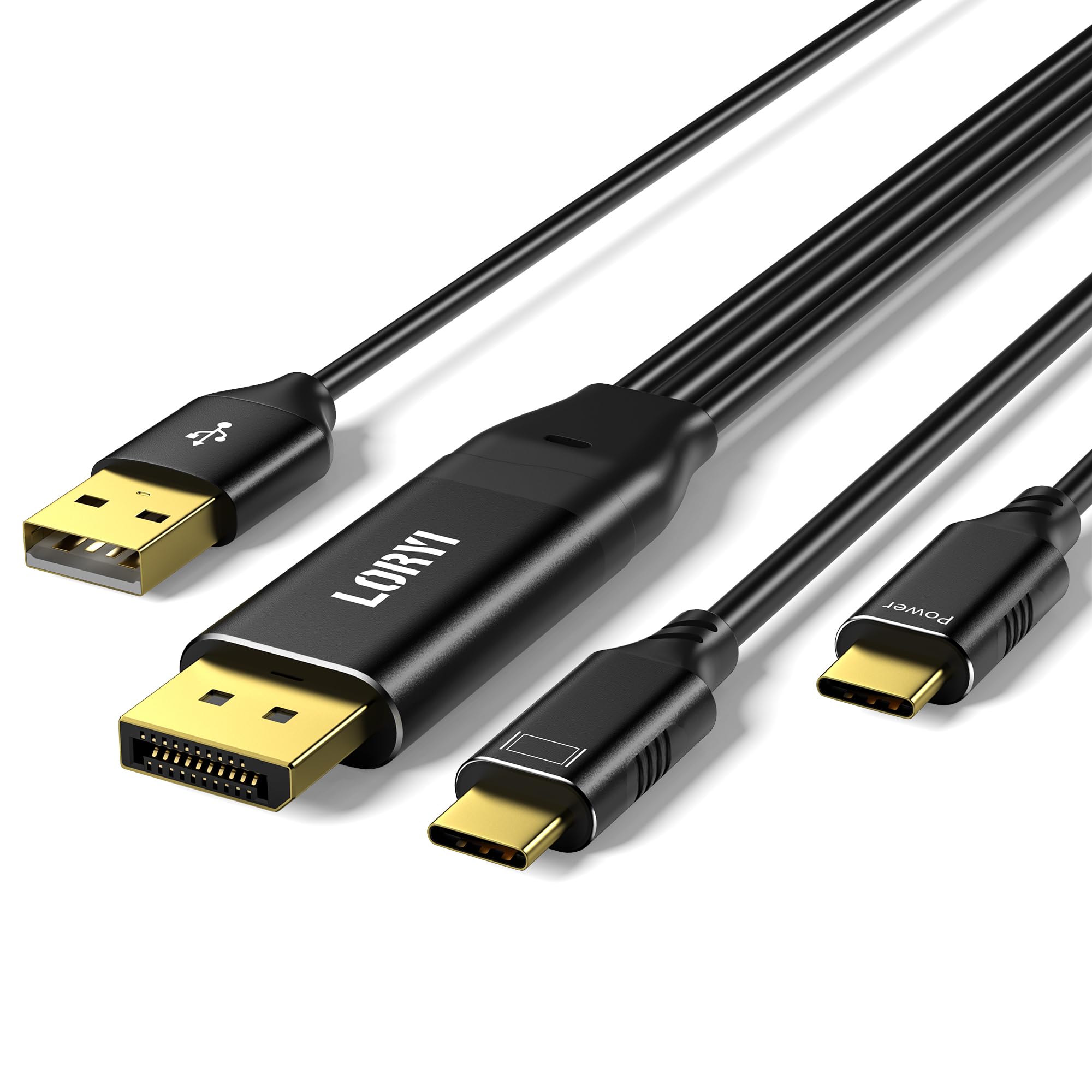 Amazon.com: Loryi DisplayPort to USB C Cable 5K@60Hz/4K@144Hz, 6.6