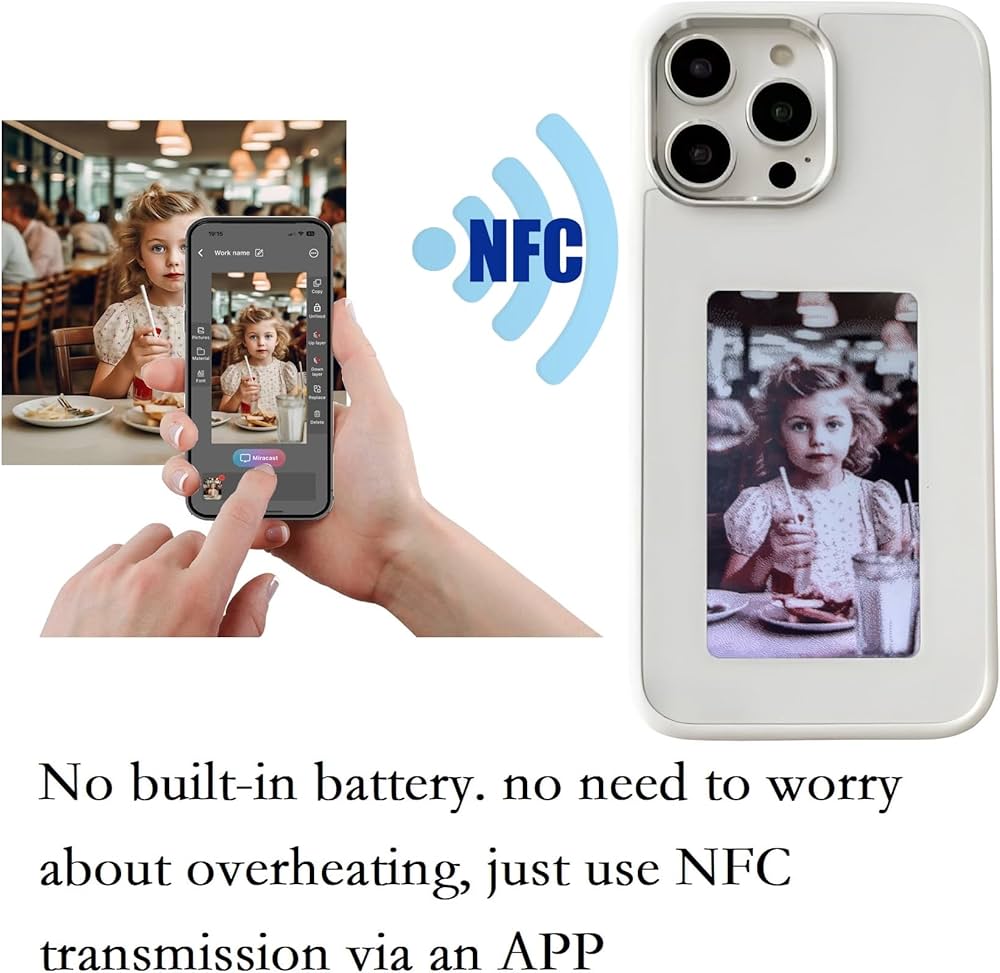 Customizable Phone Case with Smart Photo Back Projection