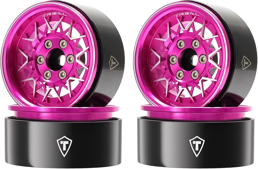 Amazon.com: TREAL 1.9 Beadlock Wheels Fasion RC Wheel Rims(4P) for