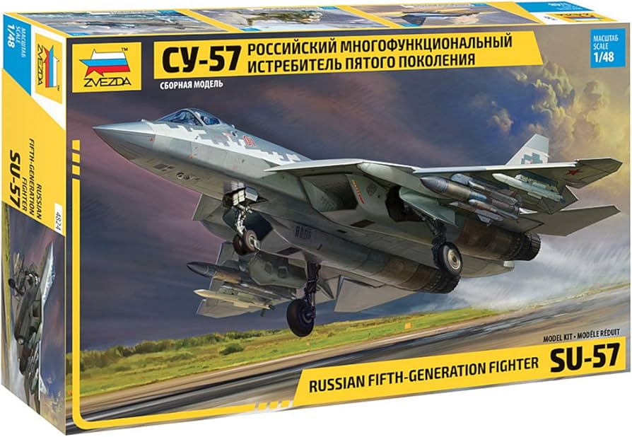 Amazon | ズベズダ 1/48 ロシア空軍 Su-57 プラモデル ZV4824