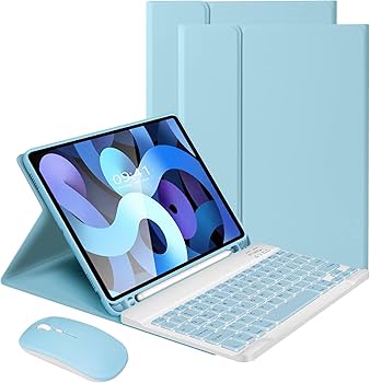 Amazon.com: LAMA Wireless Keyboard Case with Mouse for iPad Air