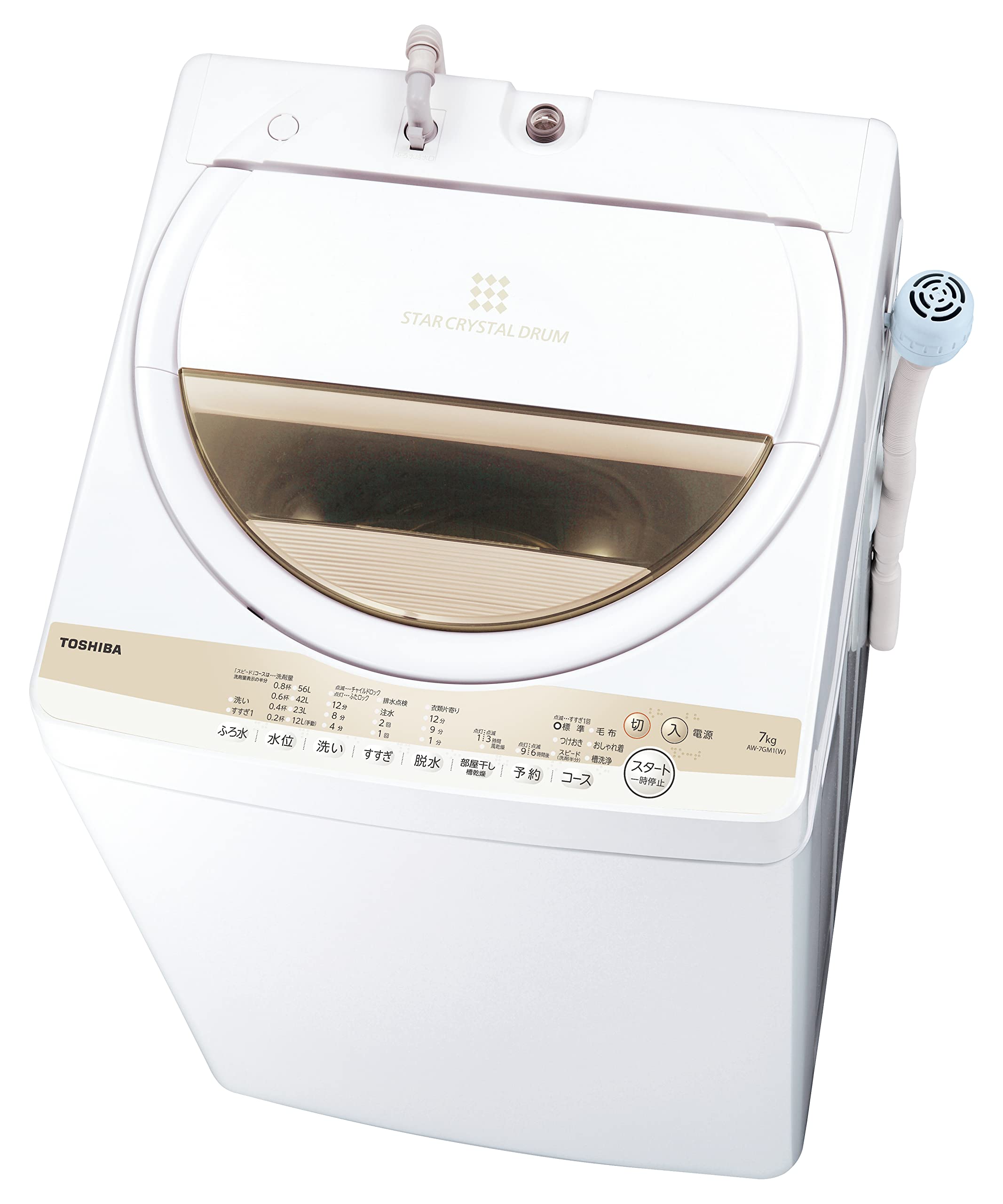 Amazon.co.jp: Toshiba AW-7GM1(W) Star Crystal Drum Fully Automatic